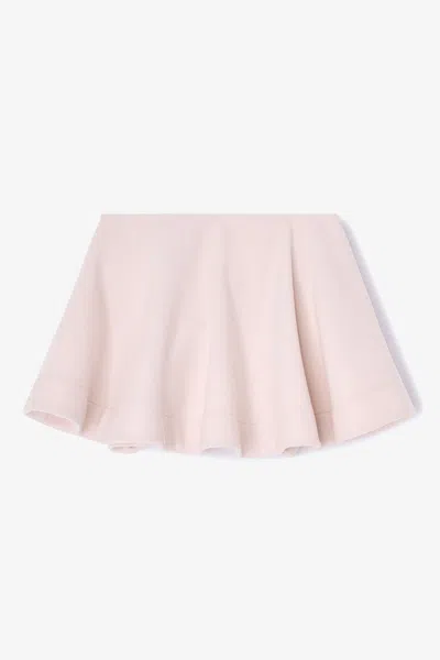 Ganni Pink Peacoat Wool Circle Skirt