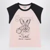 Ganni Basic Jersey Bunny Raglan T-shirt T-shirts Pink