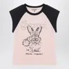Ganni Basic Jersey Bunny Raglan T-shirt T-shirts Pink
