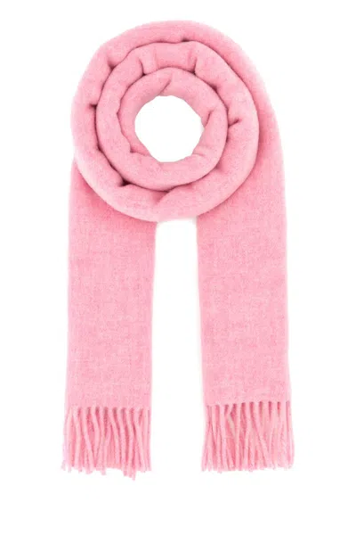 GANNI PINK WOOL SCARF