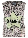 Ganni Woolen Vest With Inl In Pink