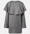 Ganni Pinstripe Minidress In Gray