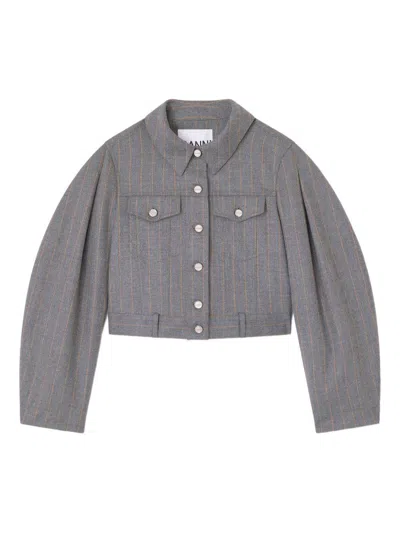GANNI PINSTRIPED JACKET GANNI