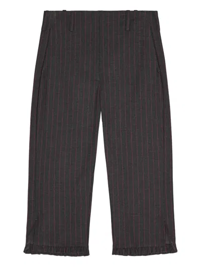 GANNI PINSTRIPED TROUSERS