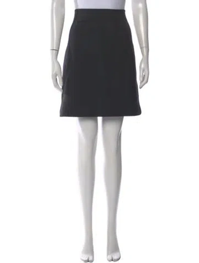 Pre-owned Ganni Plaid Print Mini Skirt In Gray