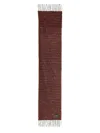 Ganni Women Plaid Scarf In Red
