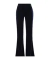 Ganni Plain Colour Flared Trouser In Black