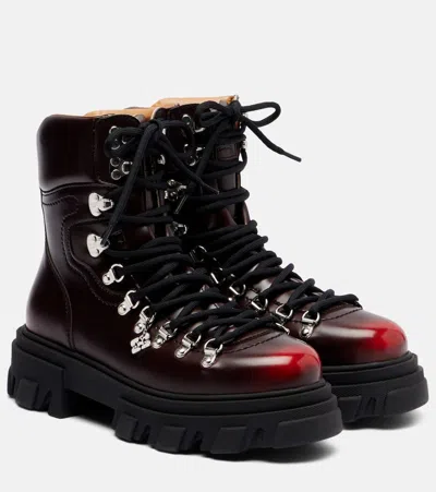 GANNI PLATFORM COMBAT BOOTS