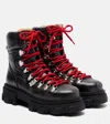 Ganni Cleated Mountain Boot In Dark Grey In Black