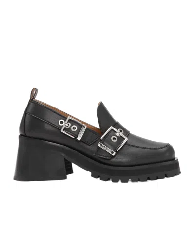 GANNI GANNI FEMININE BUCKLE PLATFORM LOAFERS