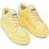 Ganni Platform Sneaker In Pale Banana