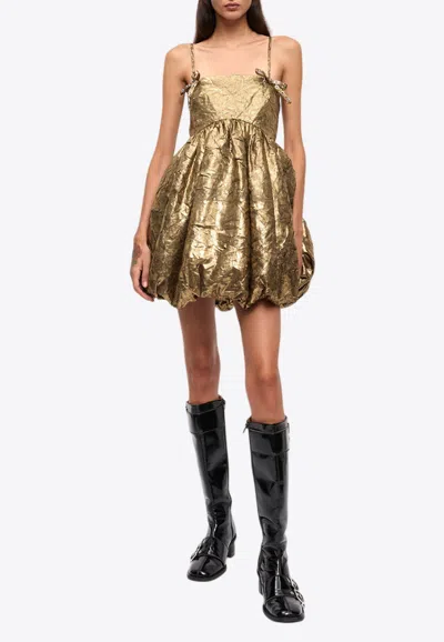 GANNI WRINKLED MINI DRESS