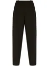 Ganni Pleated Pants Woman Black In Cotton
