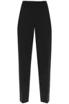 Ganni Mid-rise Tailored Trousers In Black (black)