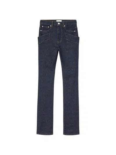 Ganni Pocket Jeans In Blue
