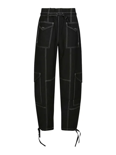 GANNI PANTALÓN CASUAL - NEGRO