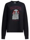 Ganni Poddle Sweatshirts Black In Black
