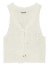 Ganni Maglieria In White