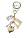 Ganni Polish-finish Keyring In Multi