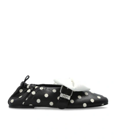 GANNI POLKA-DOT BALLERINAS