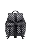 Ganni Polka Dot Buckle Backpack In Multi