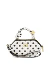 Ganni Polka Dot-print Mini Bag In White