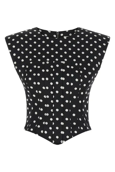 GANNI 'POLKA DOT' TOP