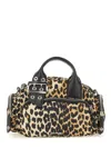 Ganni Leopard-print Tote Bag In Neutral