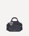 Ganni Polochon Mini Handbag In Black