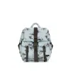 Ganni Re-tech Nylon Backpack With Floral Pattern In Blue