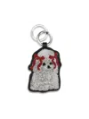 Ganni Women Poodle Key Ring In Gray