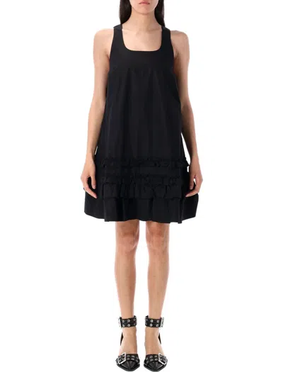 GANNI GANNI POPLIN MINI DRESS