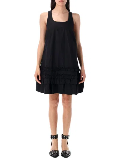 GANNI GANNI POPLIN MINI DRESS