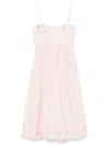 Ganni Strappy Midi Poplin Dress