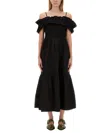 Ganni "poplin Smock Dress In Black