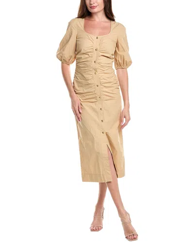 GANNI GANNI POPLIN MAXI DRESS