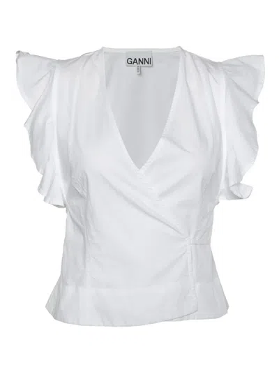 Pre-owned Ganni  Organic Cotton Blouse