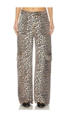 Ganni Izey Jeans In Animal Print