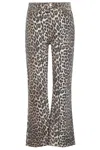 Ganni Leopard Print Jeans