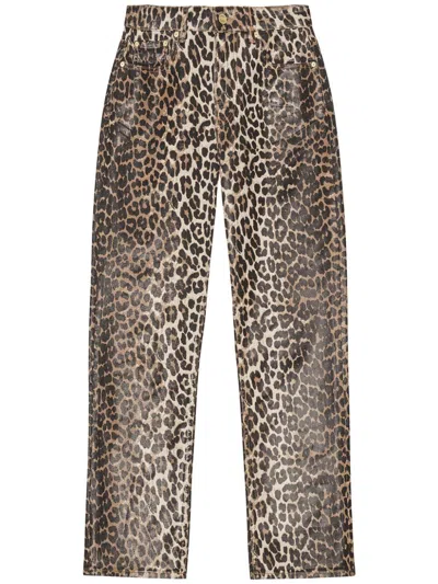 GANNI GANNI PRINT DENIM CARRI CHAIN