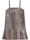 Ganni Leopard Print Mini Dress