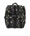 Ganni Printed Backpack In Black