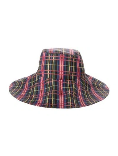Pre-owned Ganni Printed Bucket Hat In Red