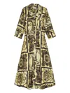 Ganni Silk Ornate Maxi Dress
