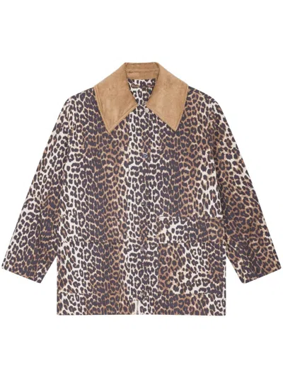 Ganni Printed Midi Jacket