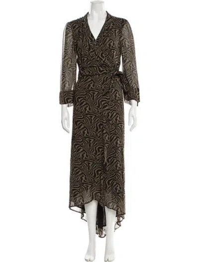 Pre-owned Ganni Printed Nightgown In Multi