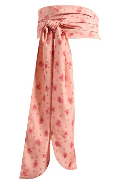 Ganni Printed Scarf In Multi