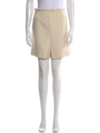 Pre-owned Ganni Printed Shorts In Neutral