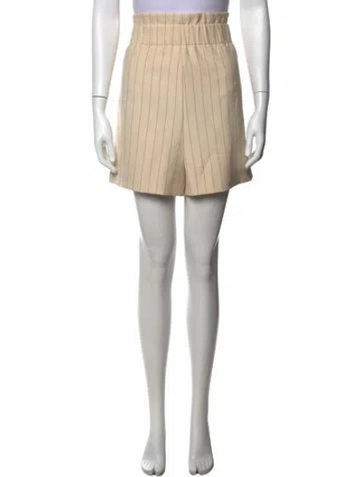 Pre-owned Ganni Printed Shorts In Neutrals