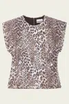 Ganni Leopard Blouse With Sequins